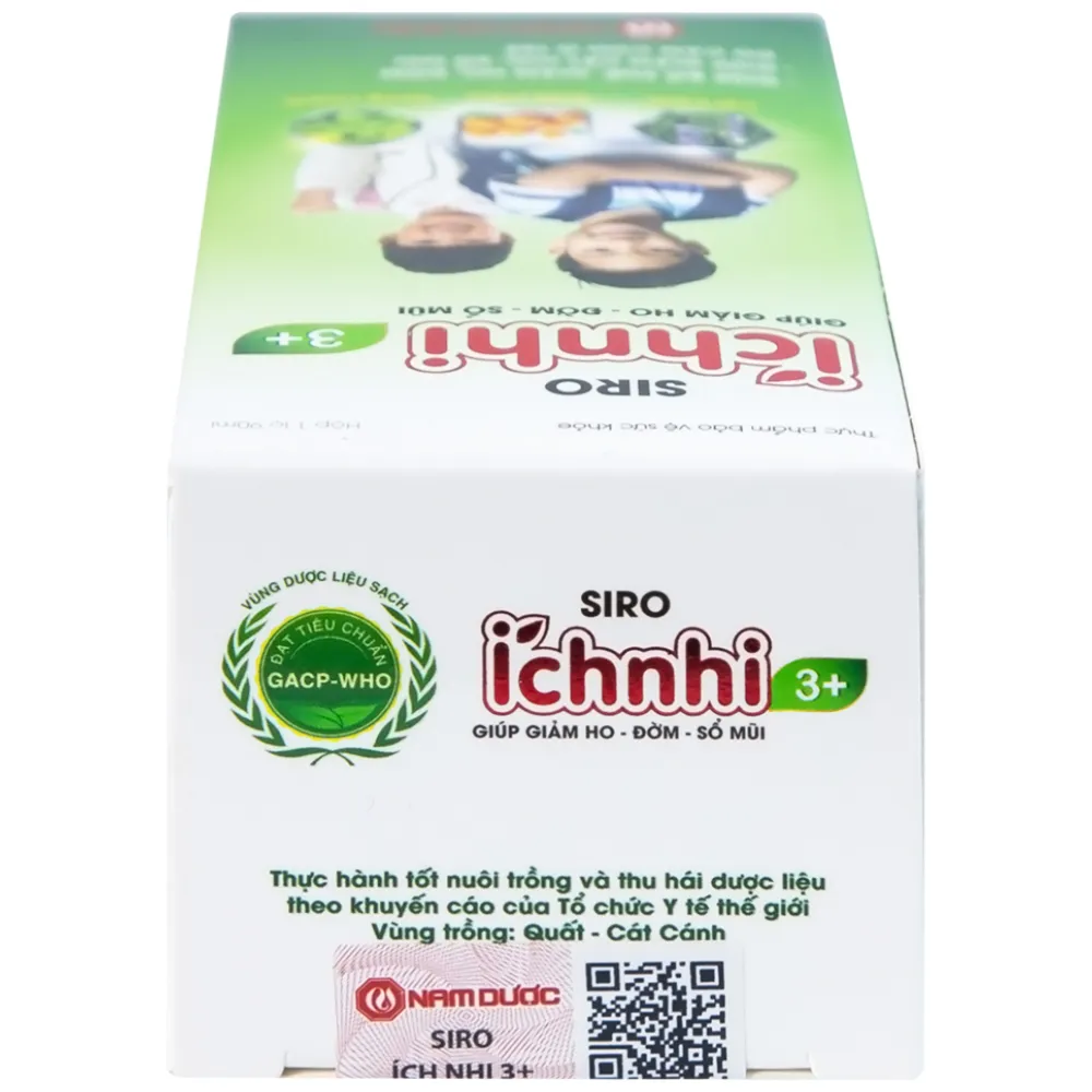 SIRO HỖ TRỢ GIẢM HO ÍCH NHI 3+ NAM DƯỢC 90ML 10