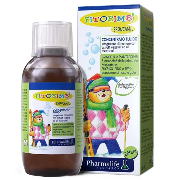 SIRO HỖ TRỢ GIẢM HO FITOBIMBI BRONCAMIL 200ML