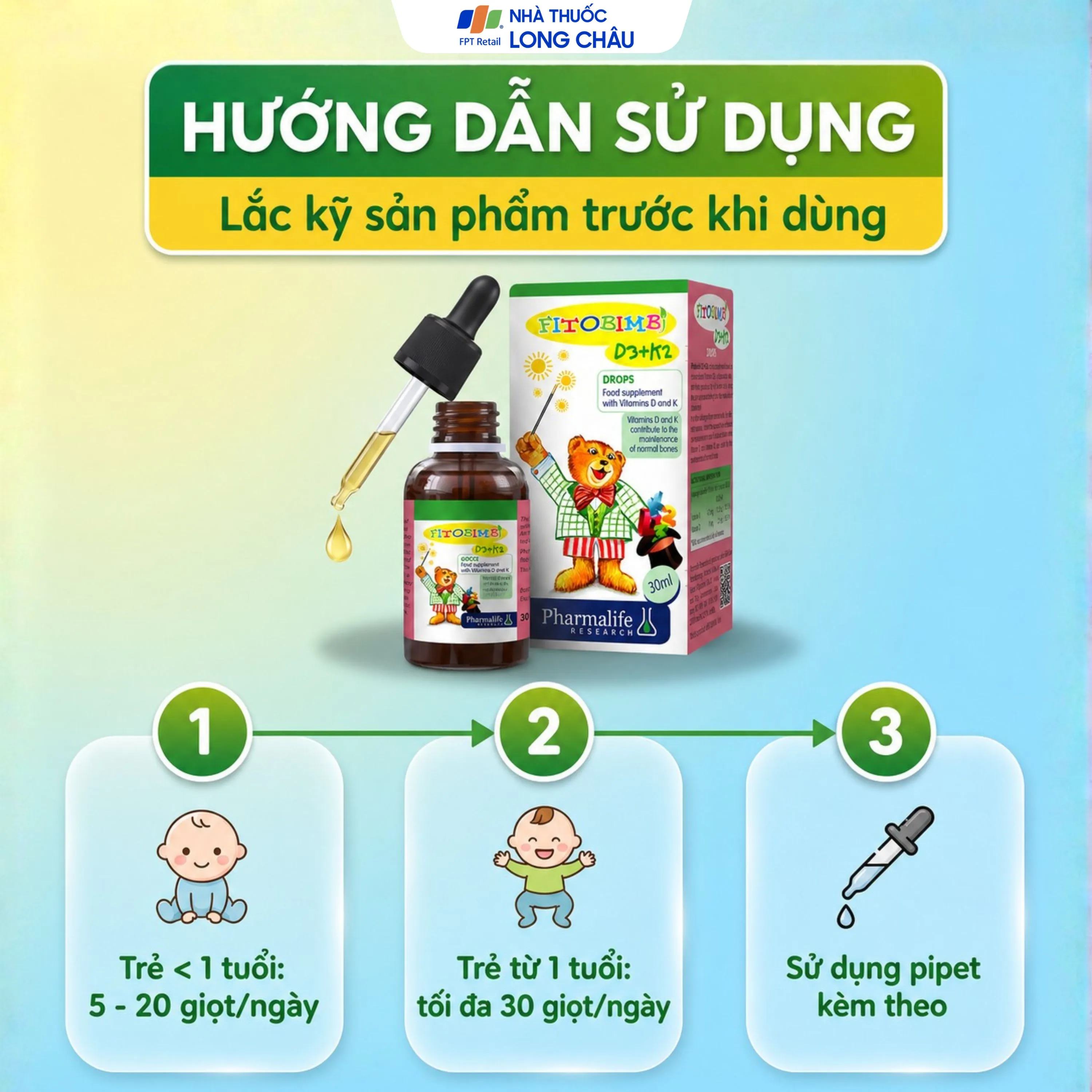 SIRO HỖ TRỢ HẤP THU CANXI FITOBIMBI D3 + K2 30ML 4