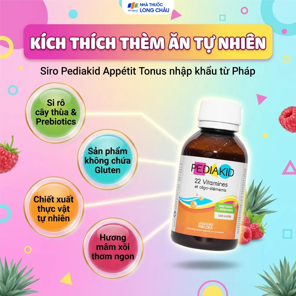 SIRO HỖ TRỢ KÍCH THÍCH THÈM ĂN PEDIAKID APPÉTIT TONUS 125ML 2