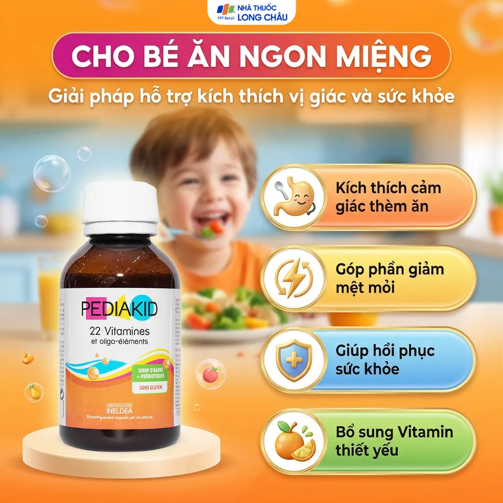 SIRO HỖ TRỢ KÍCH THÍCH THÈM ĂN PEDIAKID APPÉTIT TONUS 125ML 3