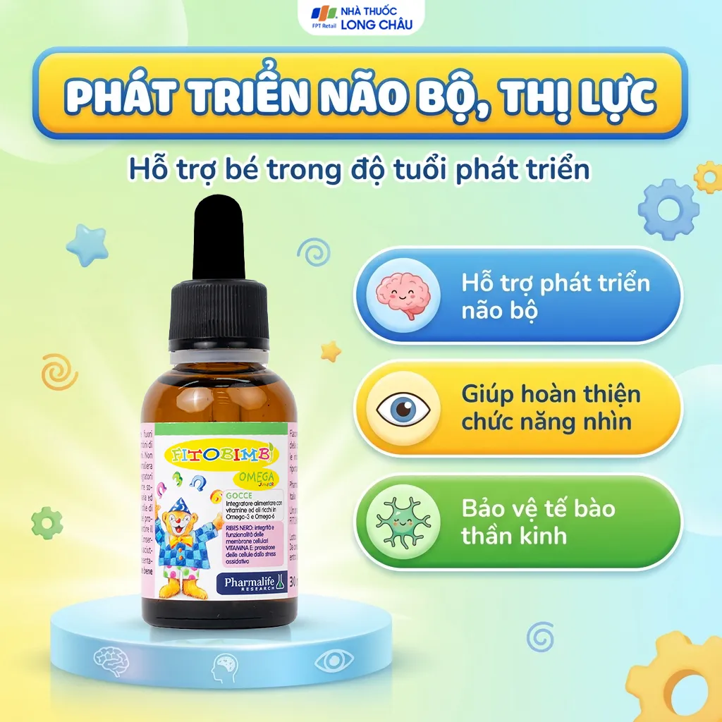 SIRO HỖ TRỢ PHÁT TRIỂN NÃO CHO TRẺ FITOBIMBI OMEGA JUNIOR 30ML 3