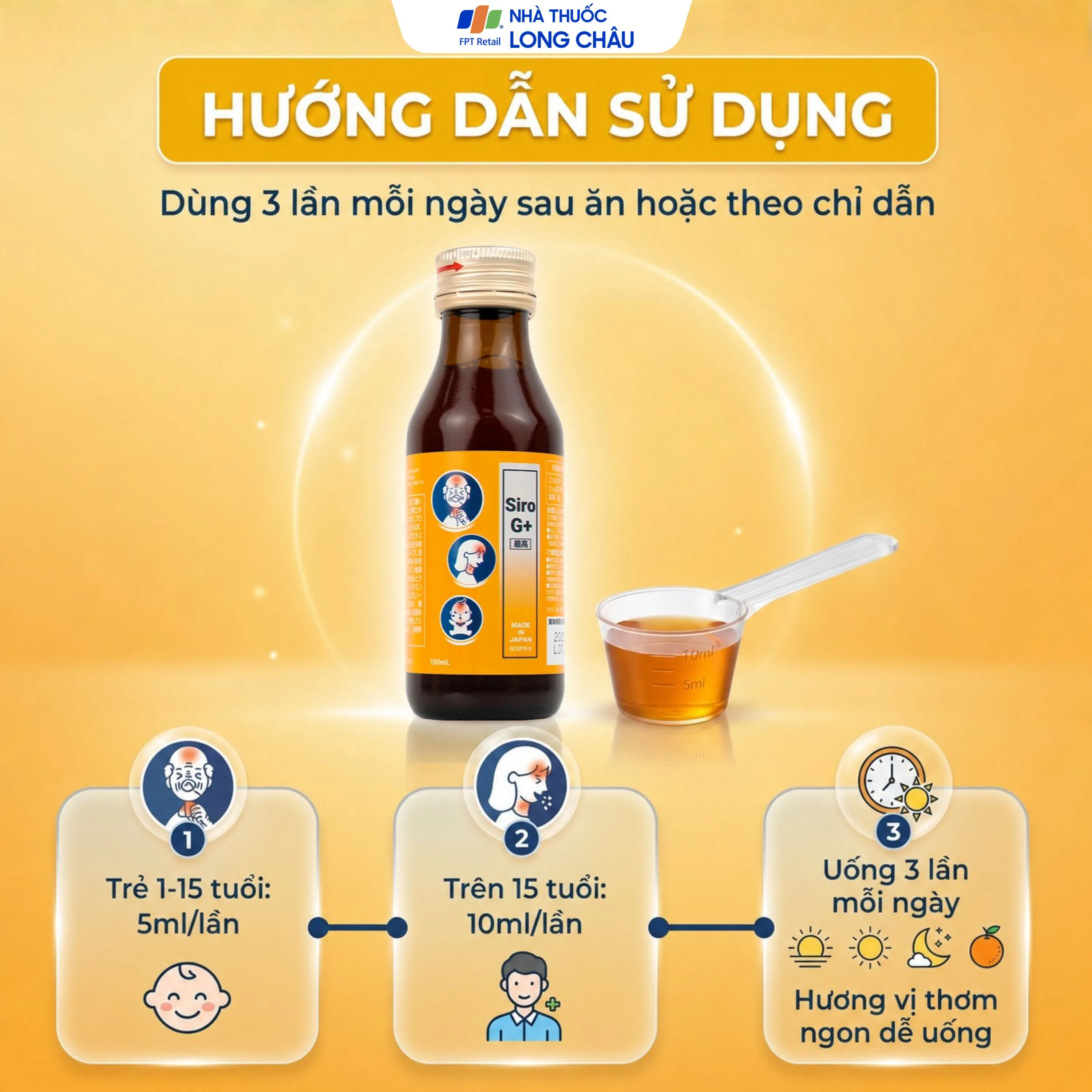 SIRO HỖ TRỢ TĂNG ĐỀ KHÁNG, HẠ SỐT KENKO G+ 100ML 5