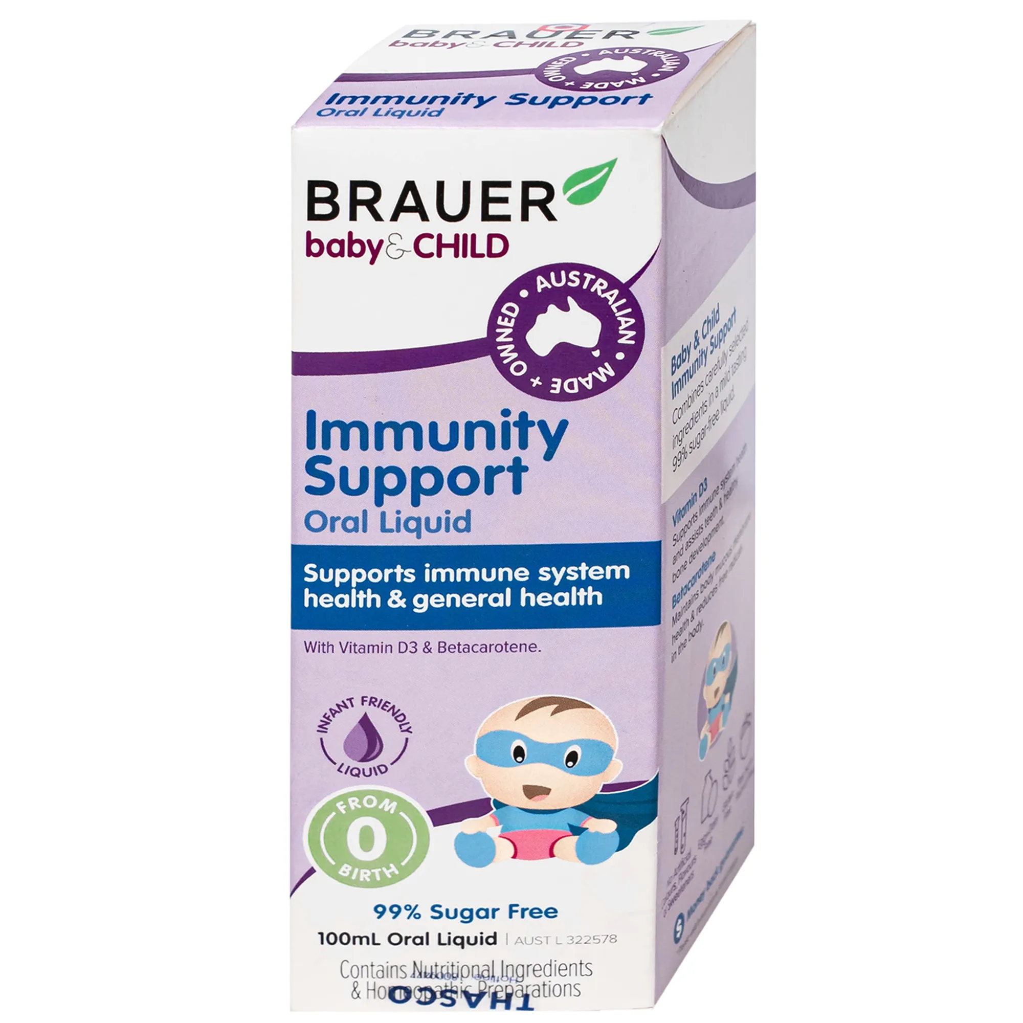 SIRO HỖ TRỢ TĂNG ĐỀ KHÁNG CHO BÉ BRAUER BABY & CHILD IMMUNITY SUPPORT 100ML 9