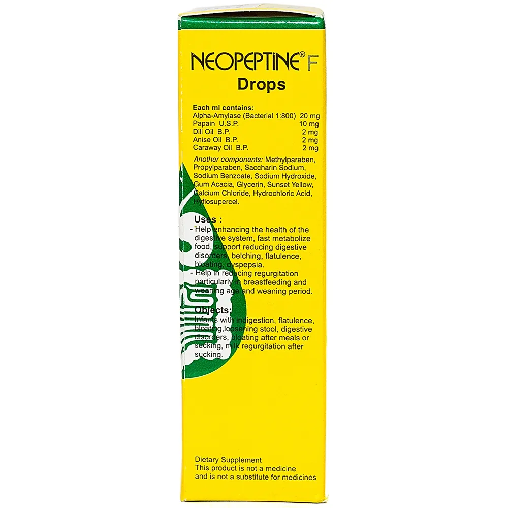 SIRO HỖ TRỢ TĂNG CƯỜNG TIÊU HÓA NEOPEPTINE F DROPS RAPTAKOS 15ML 6