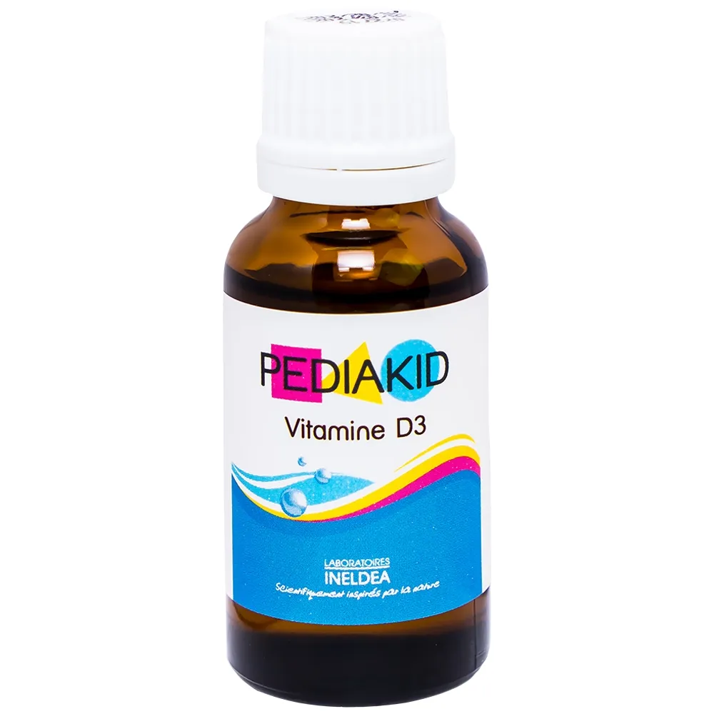 SIRO HỖ TRỢ TĂNG HẤP THỤ CANXI PEDIAKID VITAMIN D3 20ML