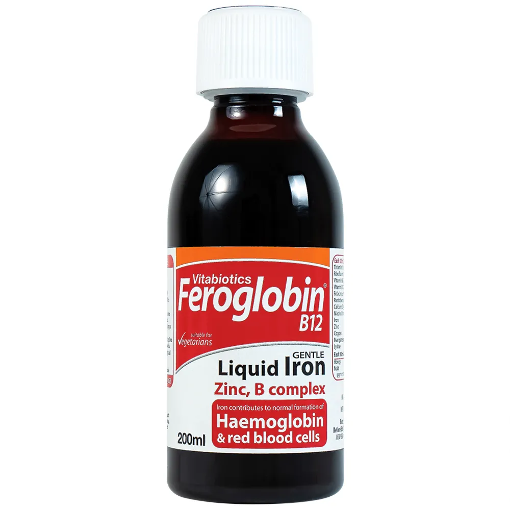 SIRO HỖ TRỢ TĂNG KHẢ NĂNG TẠO MÁU FEROGLOBIN B12 VITABIOTICS 200ML 3