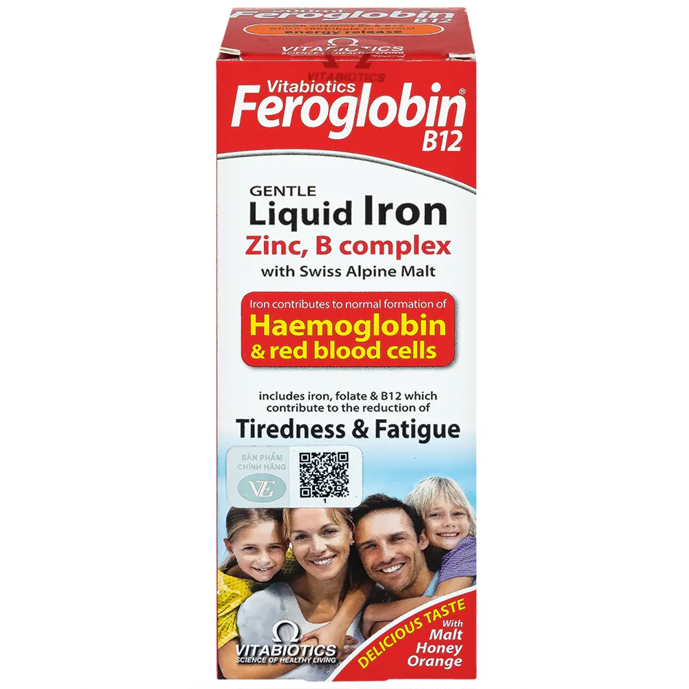 SIRO HỖ TRỢ TĂNG KHẢ NĂNG TẠO MÁU FEROGLOBIN B12 VITABIOTICS 200ML 5