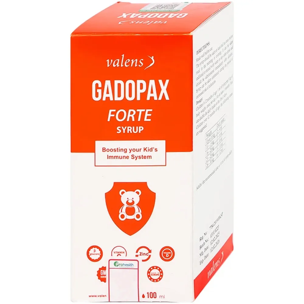 SIRO HỖ TRỢ TĂNG SỨC ĐỀ KHÁNG GADOPAX FORTE VALENS 100ML 5
