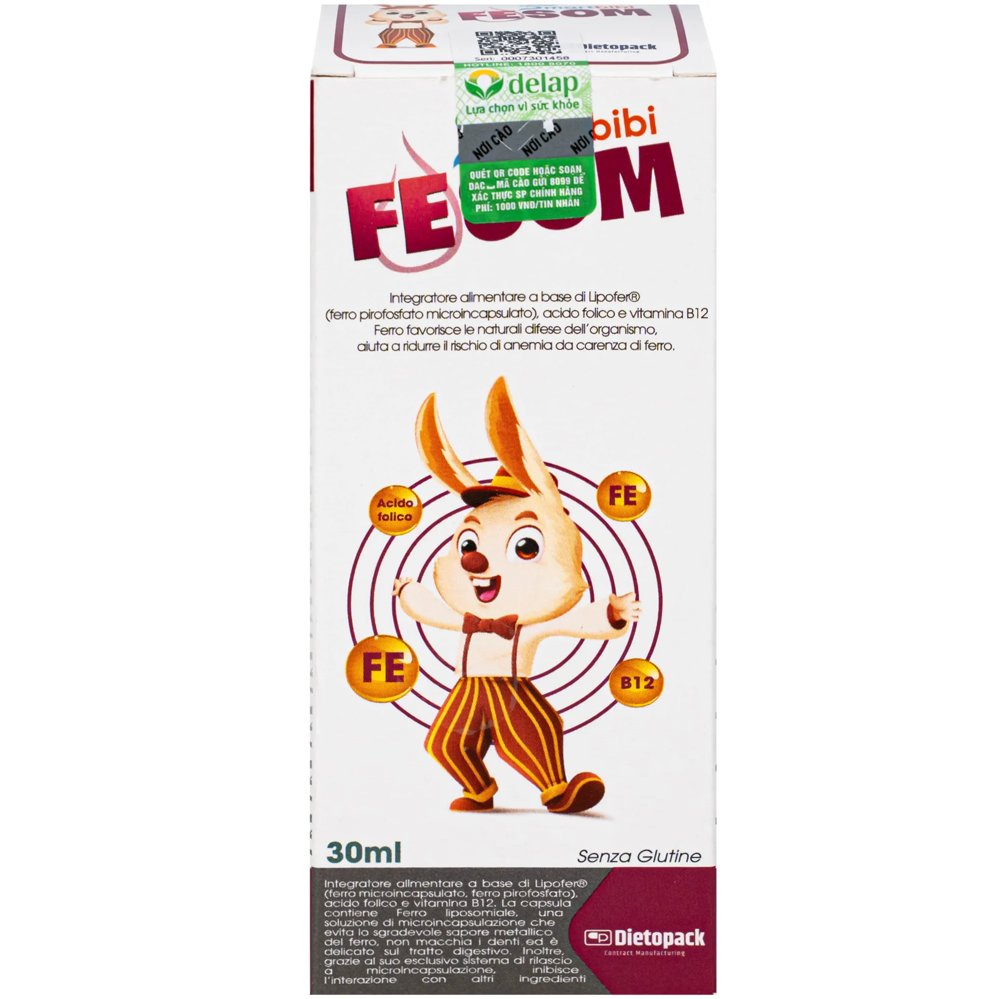SIRO HỖ TRỢ TẠO MÁU SMARTBIBI FESOM DIETOPACK 30ML 2
