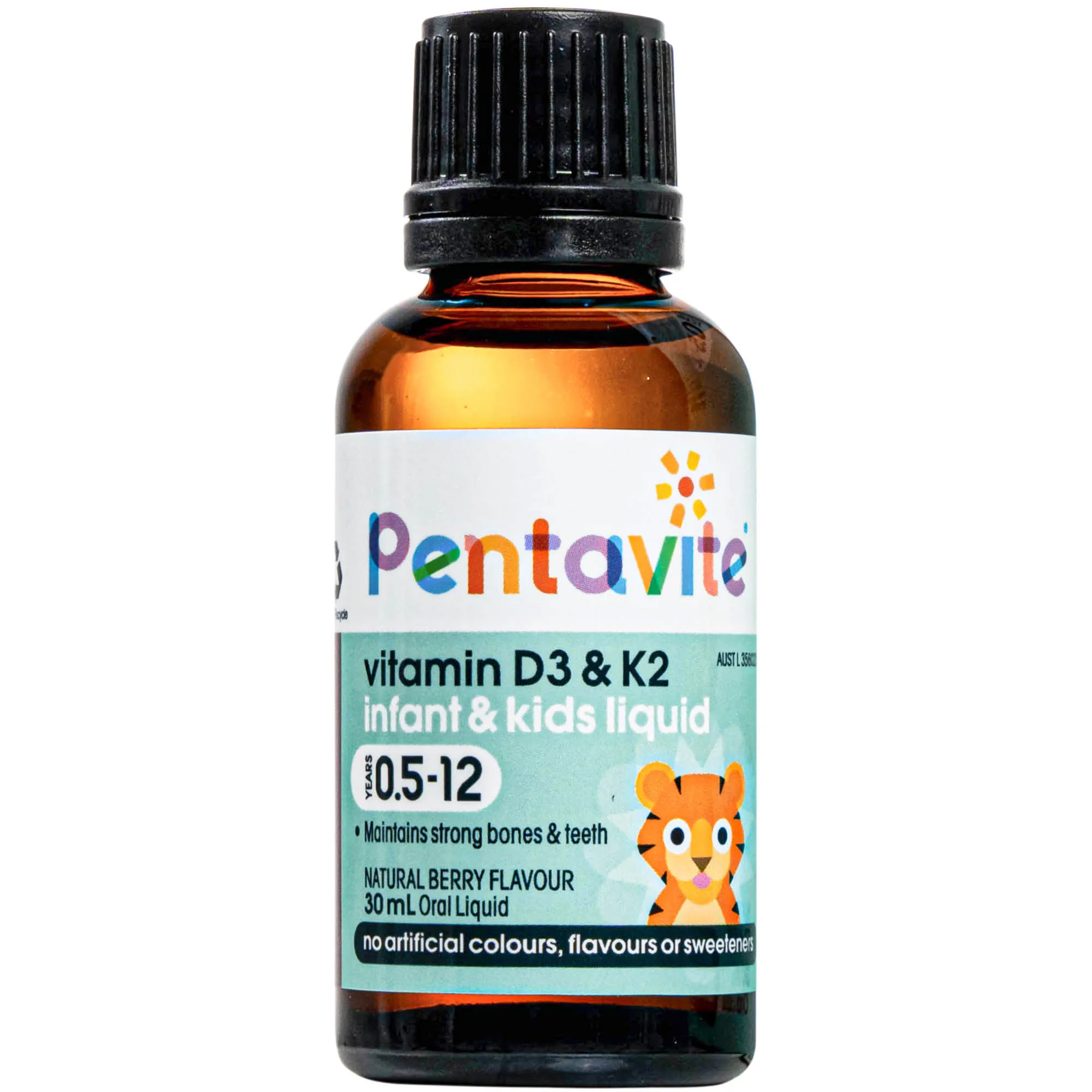 SIRO HỖ TRỢ XƯƠNG VÀ RĂNG CHẮC KHOẺ PENTAVITE VITAMIN D3 & K2 INFANT & KID LIQUID 30ML 2