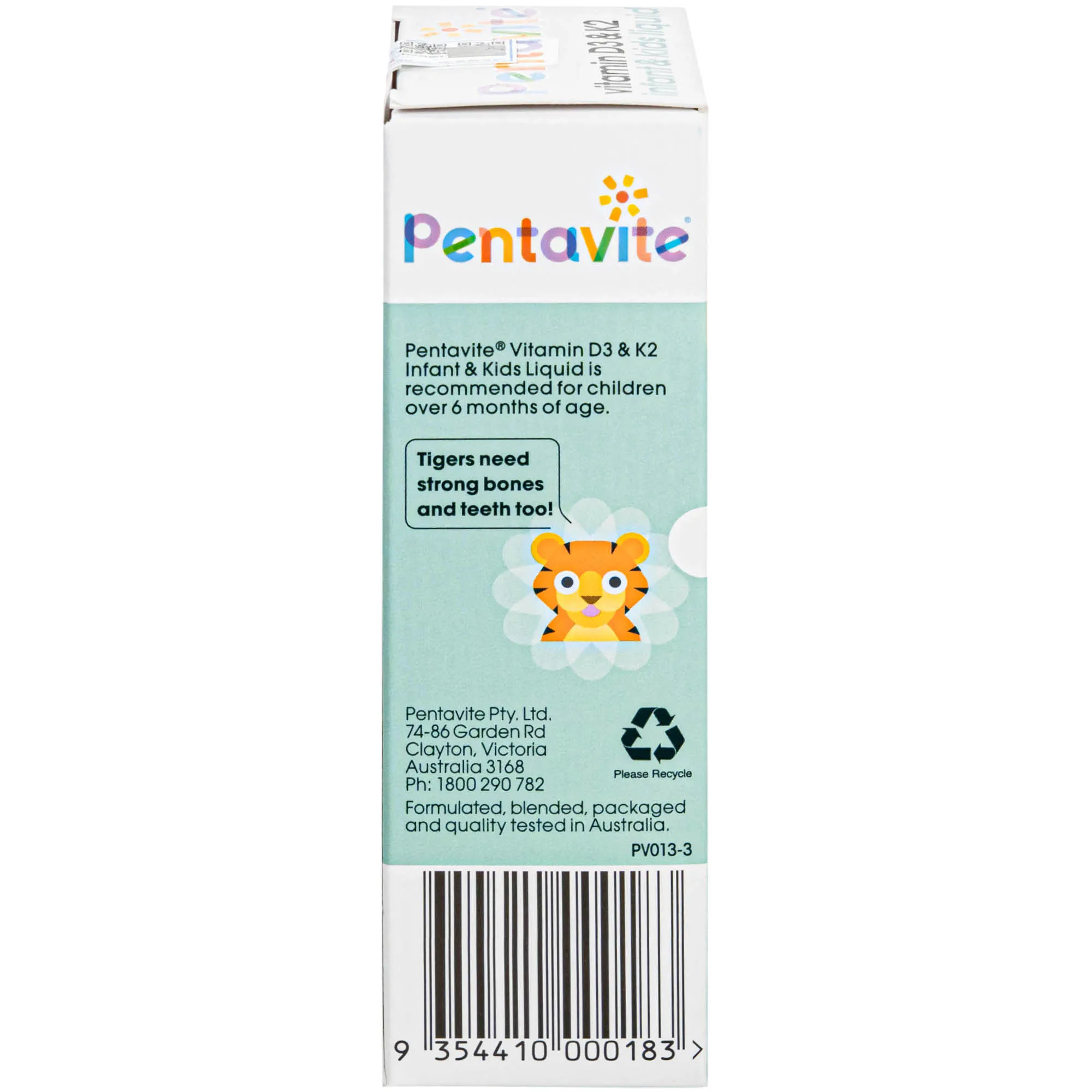 SIRO HỖ TRỢ XƯƠNG VÀ RĂNG CHẮC KHOẺ PENTAVITE VITAMIN D3 & K2 INFANT & KID LIQUID 30ML 5