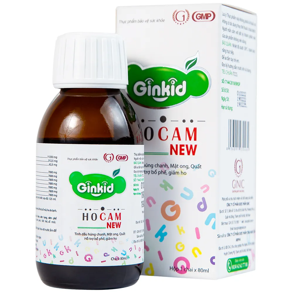 SIRO HO, BỔ PHẾ GINKID HOCAM NEW 80ML