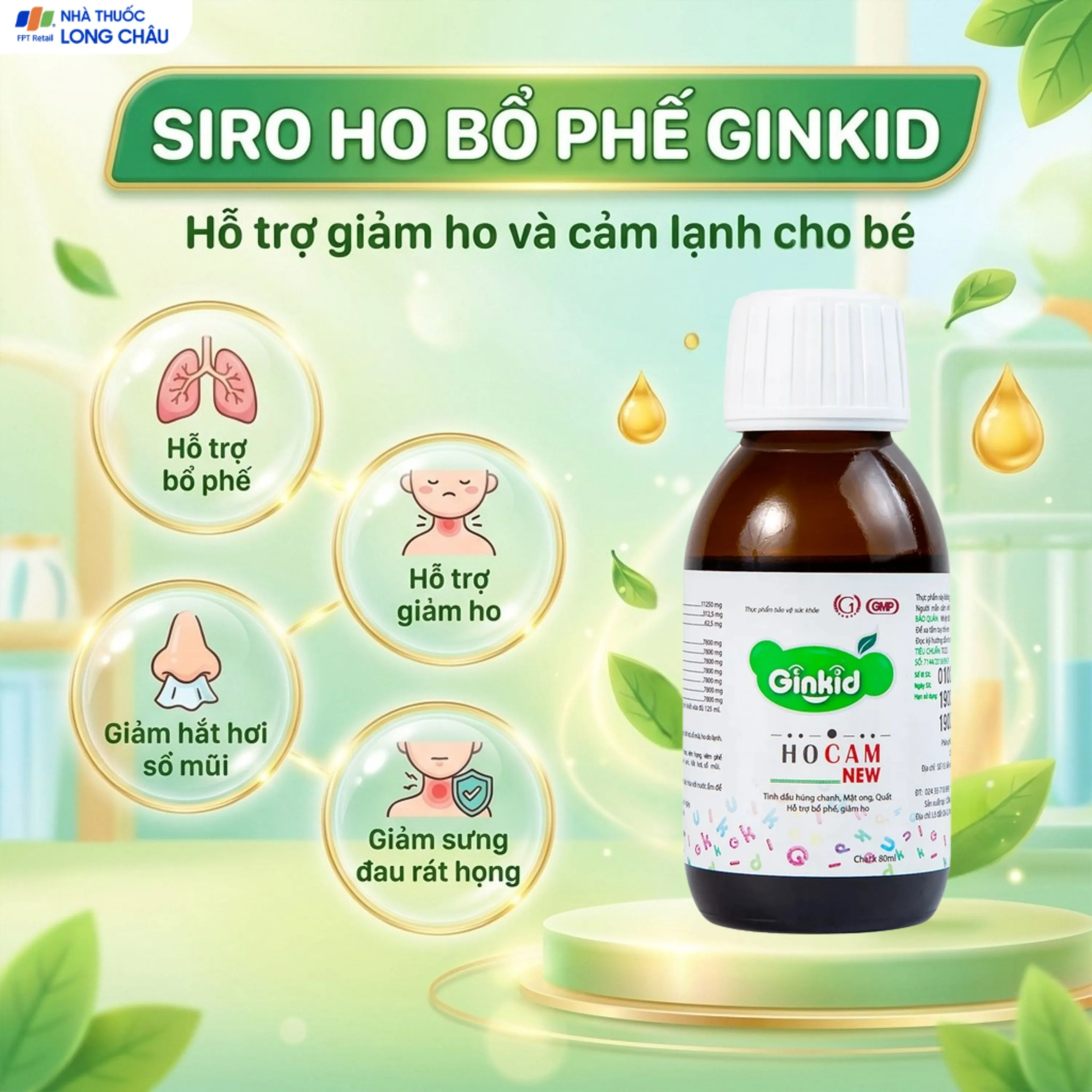 SIRO HO, BỔ PHẾ GINKID HOCAM NEW 80ML 2