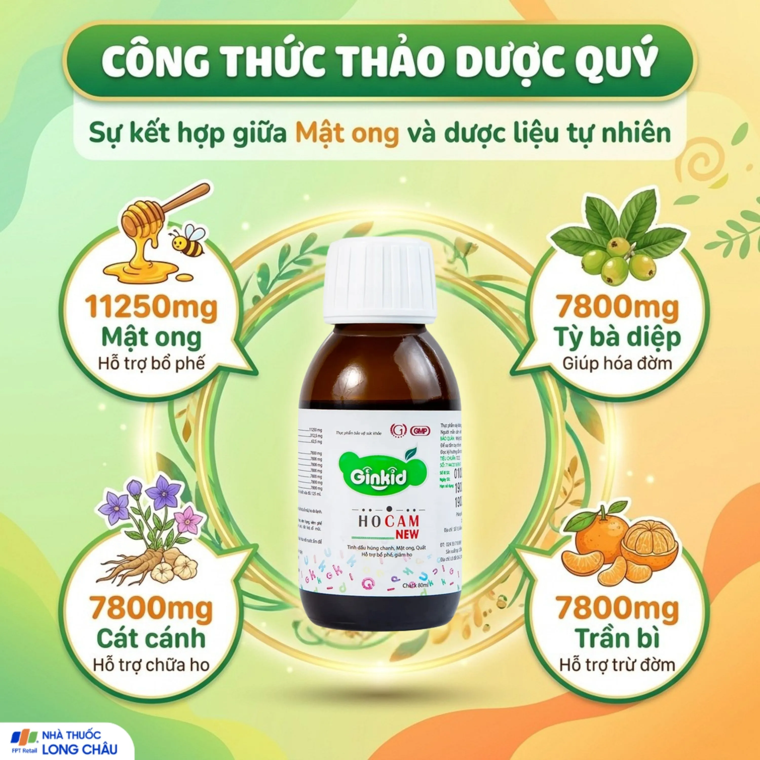 SIRO HO, BỔ PHẾ GINKID HOCAM NEW 80ML 3