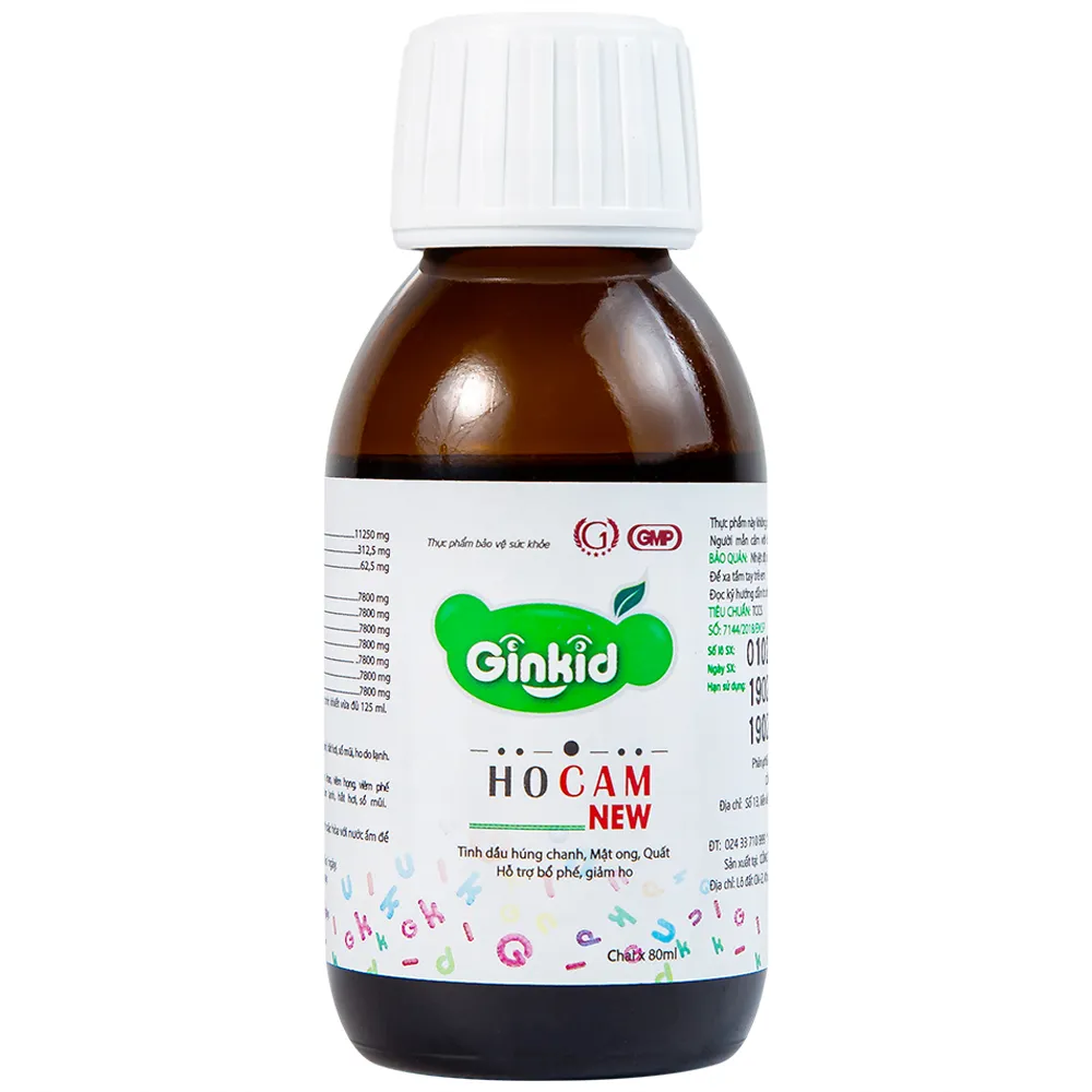 SIRO HO, BỔ PHẾ GINKID HOCAM NEW 80ML 6
