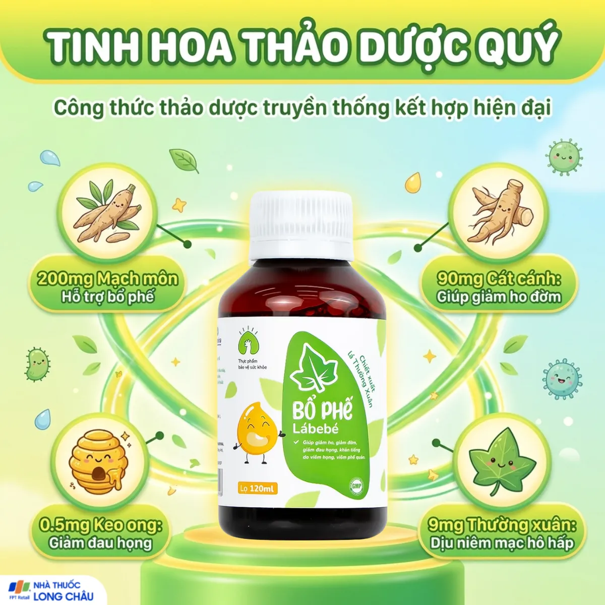 SIRO HO, BỔ PHẾ LÁBEBÉ 120ML 3