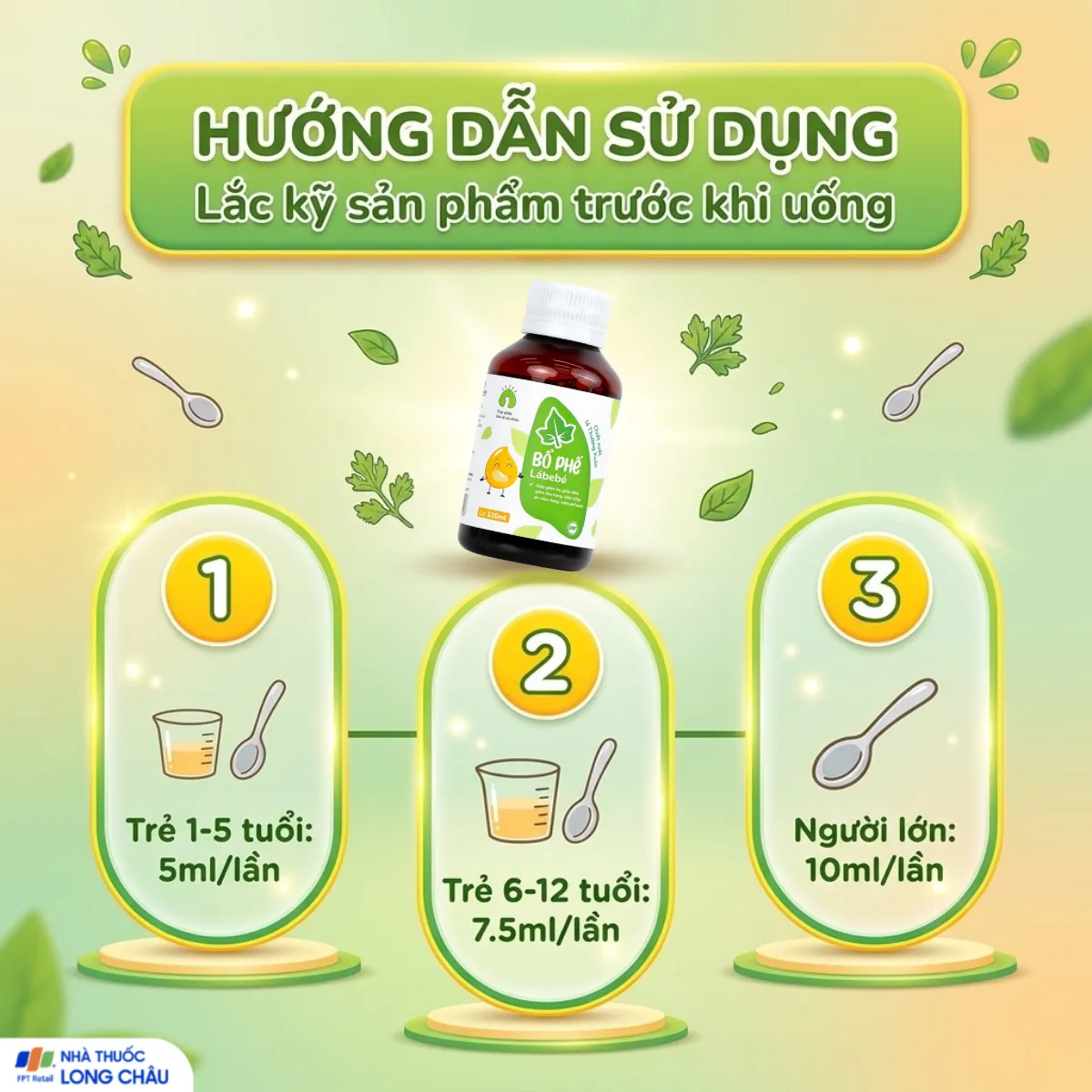 SIRO HO, BỔ PHẾ LÁBEBÉ 120ML 5