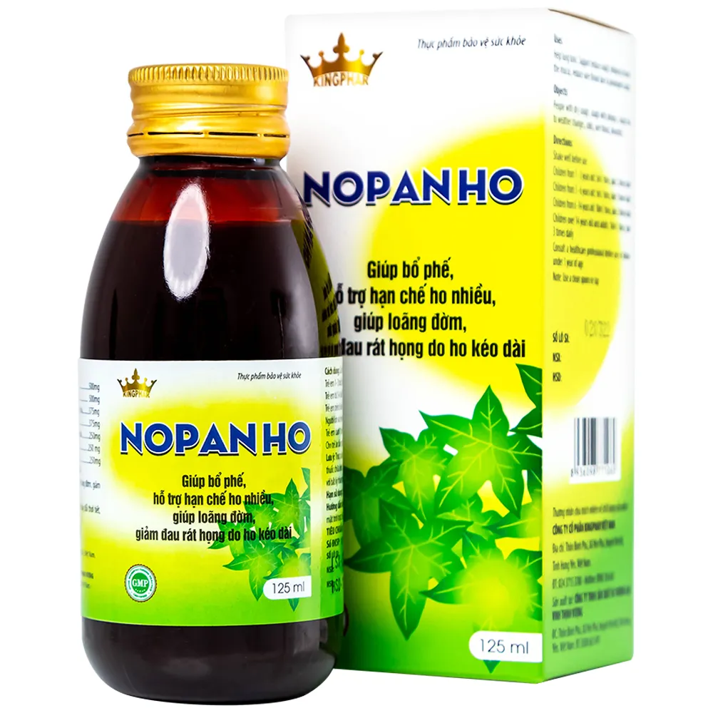 SIRO HO, BỔ PHẾ NOPANHO KINGPHAR 125ML