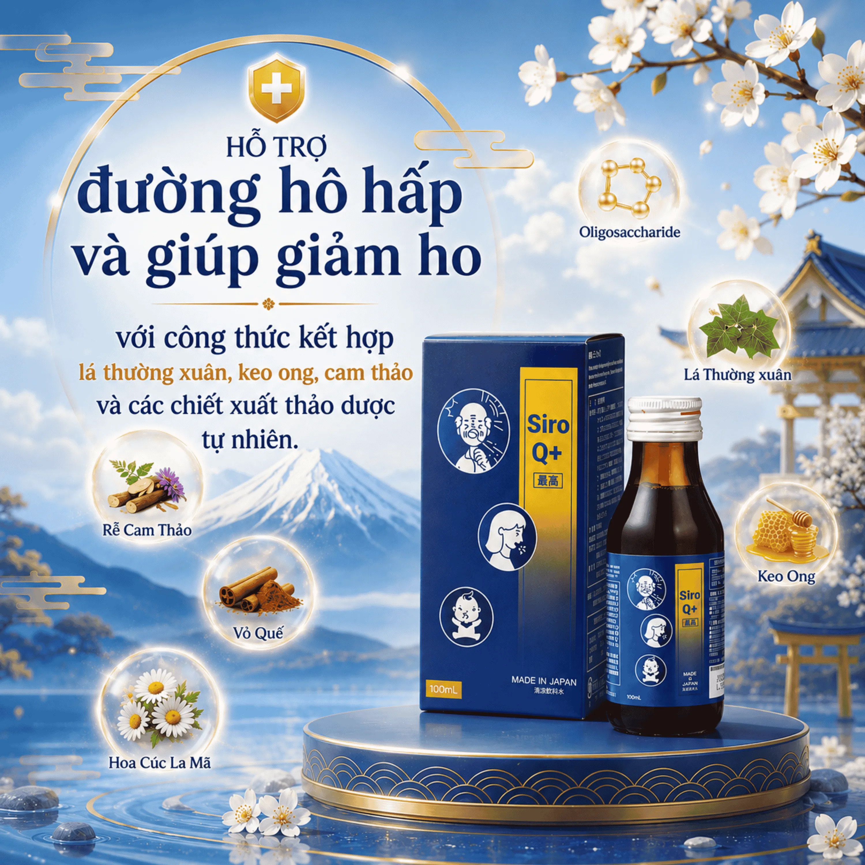 SIRO HO, TỐT CHO ĐƯỜNG HÔ HẤP KENKO Q+ 100ML 2