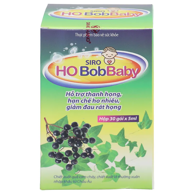 Siro Ho Bobbaby hỗ trợ hạn chế ho; giảm đau rát họng hộp 30 gói x 5ml 4