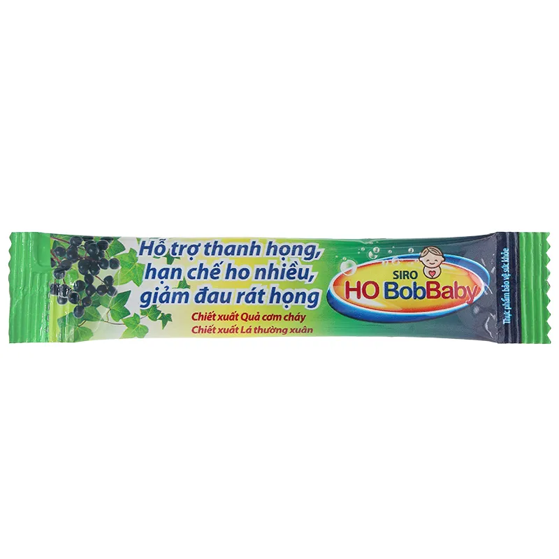 Siro Ho Bobbaby hỗ trợ hạn chế ho; giảm đau rát họng hộp 30 gói x 5ml 8