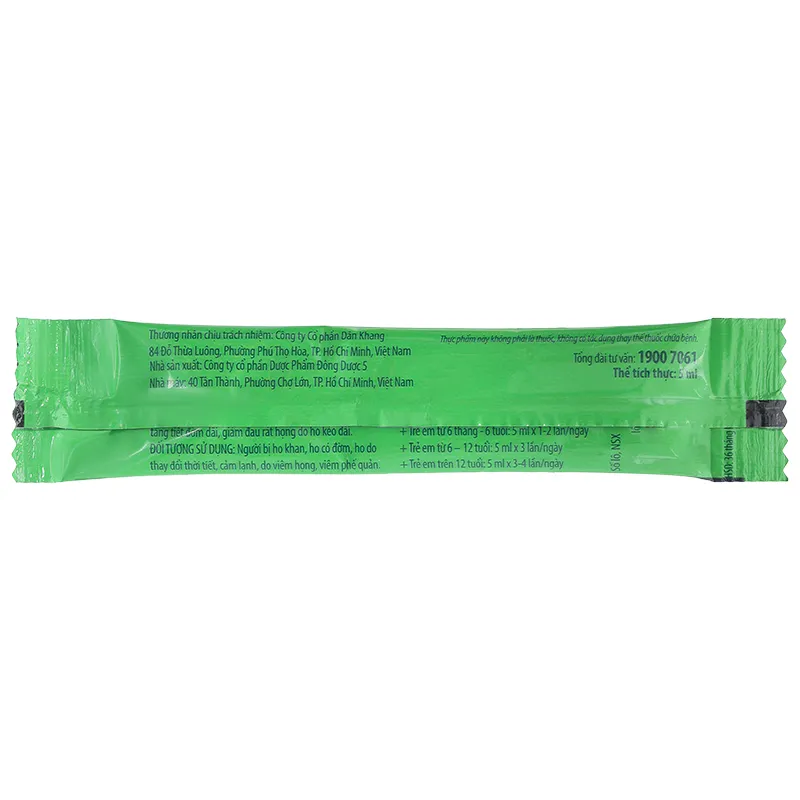 Siro Ho Bobbaby hỗ trợ hạn chế ho; giảm đau rát họng hộp 30 gói x 5ml 9