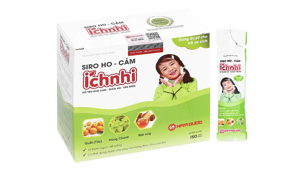 Siro Ho Cảm Ích Nhi hộp 30 gói 2