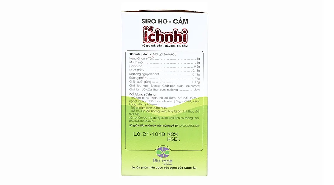 Siro Ho Cảm Ích Nhi hộp 30 gói 5