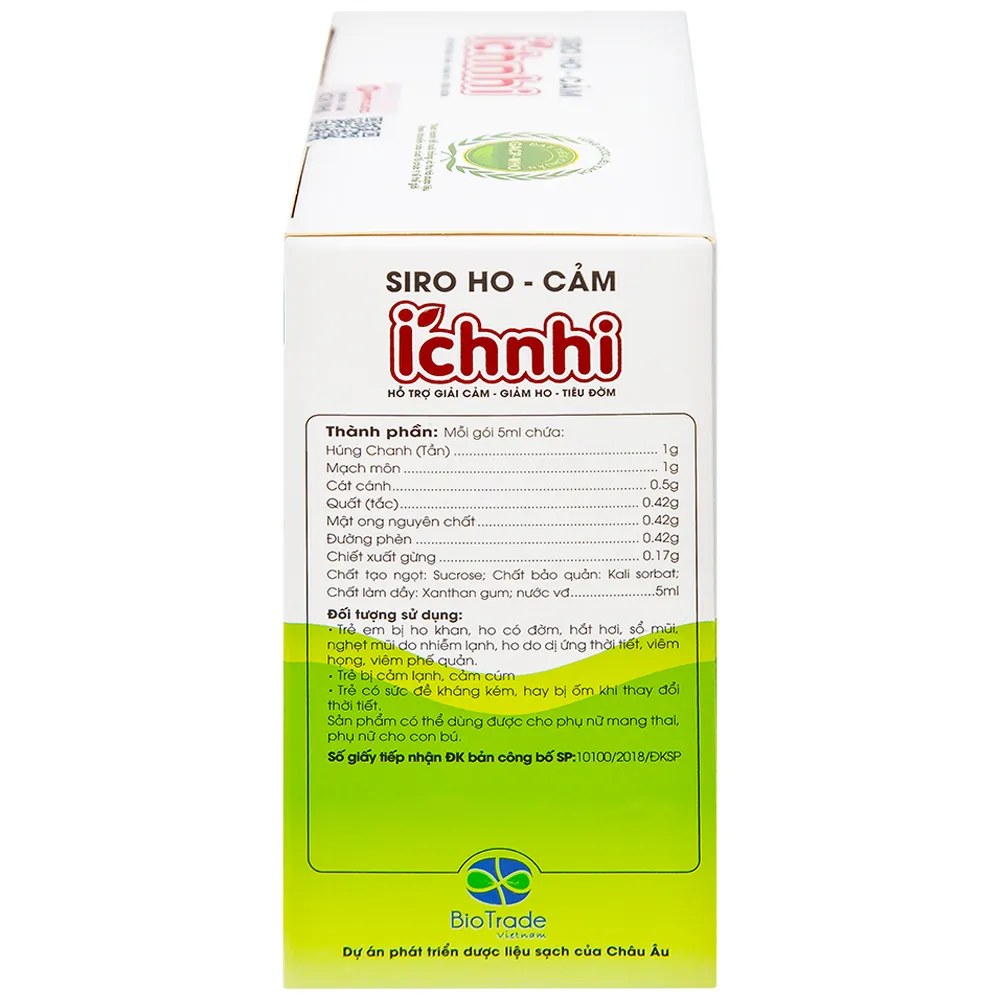 SIRO HO CẢM ÍCH NHI NAM DƯỢC 30 GÓI X 5ML 8