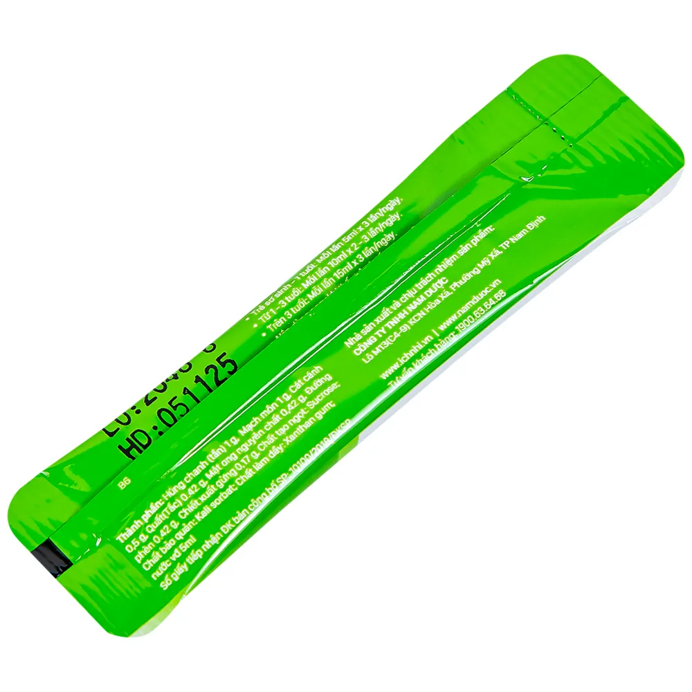 SIRO HO CẢM ÍCH NHI NAM DƯỢC 30 GÓI X 5ML 11