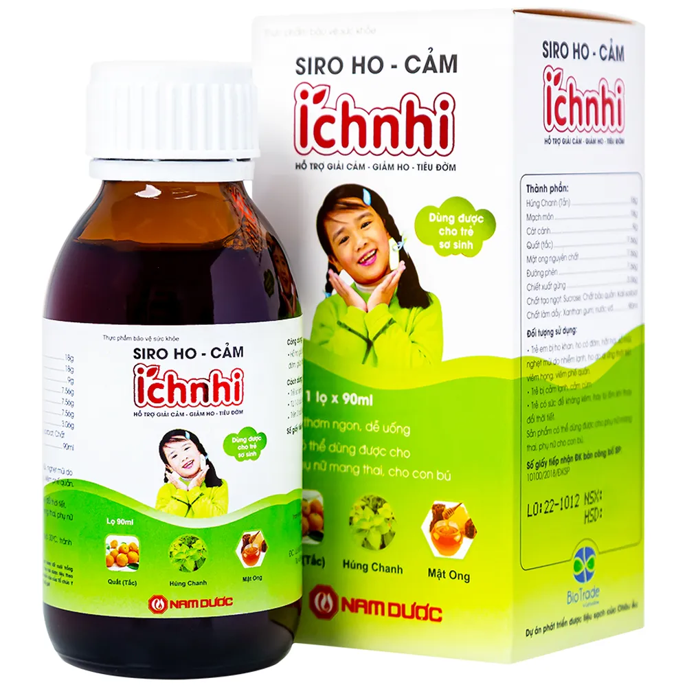 SIRO HO CẢM ÍCH NHI NAM DƯỢC 90ML