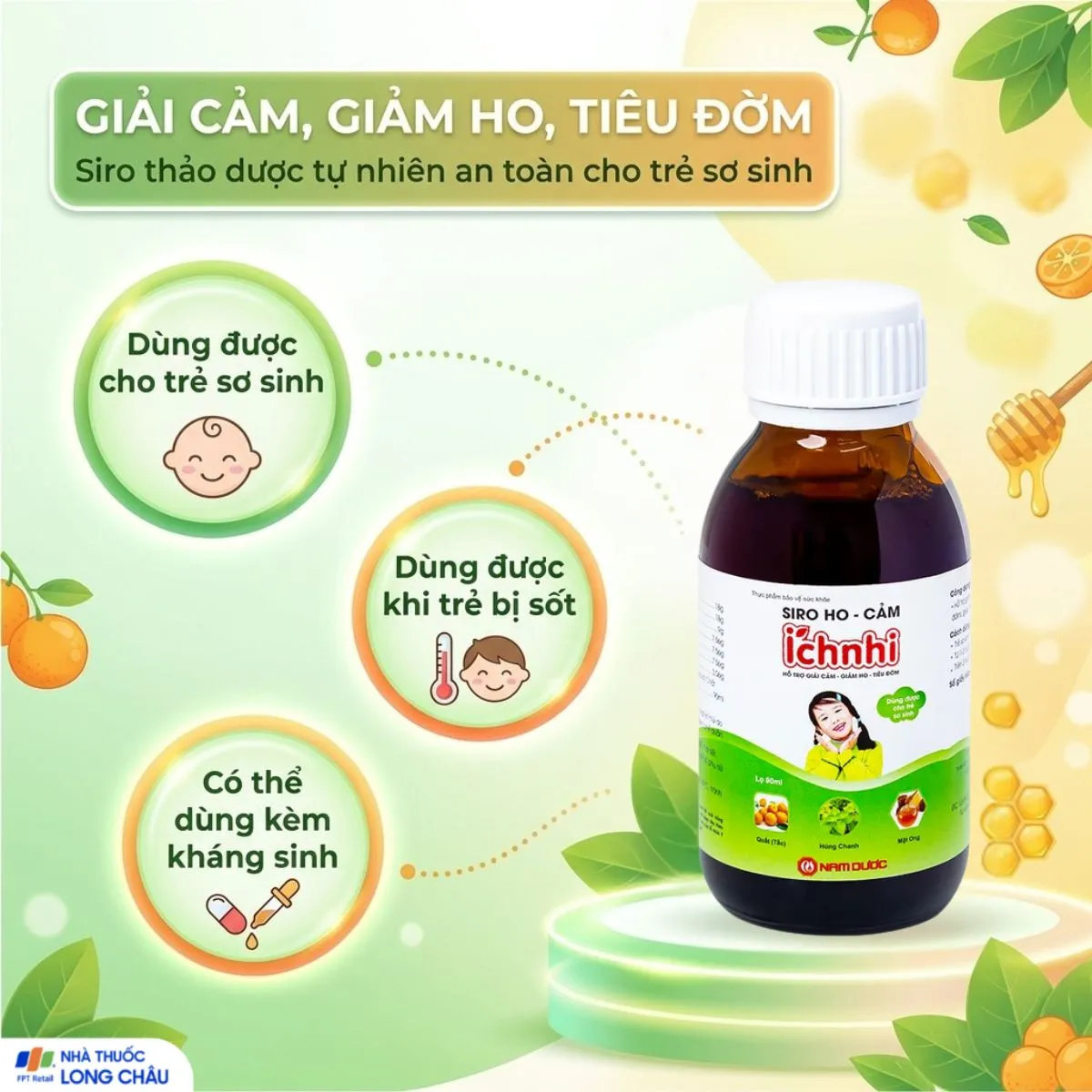 SIRO HO CẢM ÍCH NHI NAM DƯỢC 90ML 2