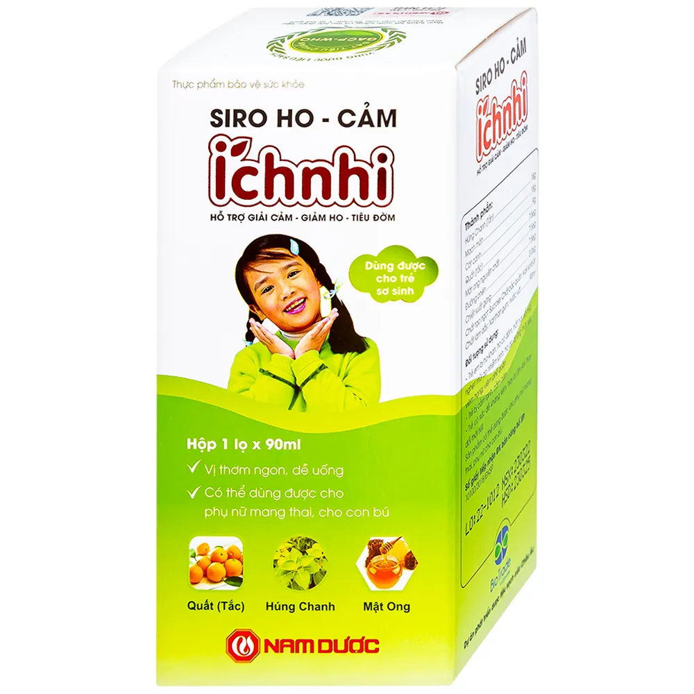 SIRO HO CẢM ÍCH NHI NAM DƯỢC 90ML 10