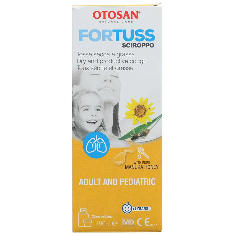 Siro ho Otosan ForTuss làm dịu cổ họng, giảm các triệu chứng ho chai 180g 4