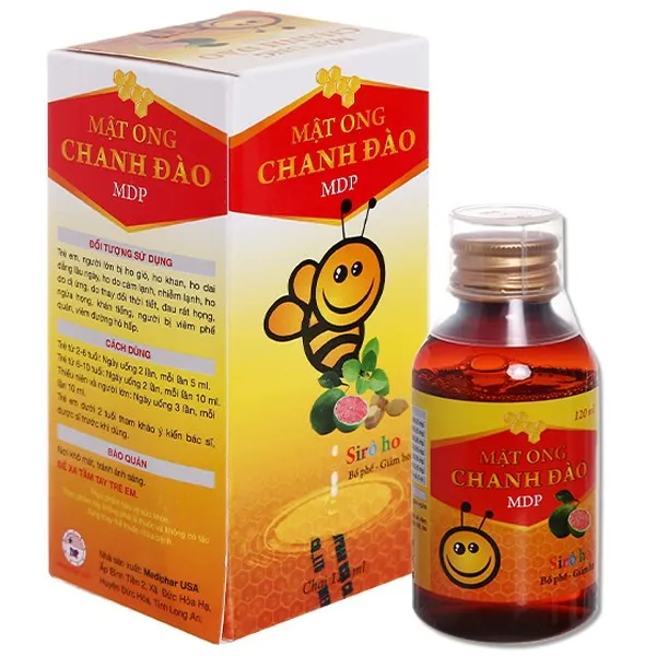 Thực phẩm bảo vệ sức khỏe Mật Ong Chanh Đào MDP (120ml)