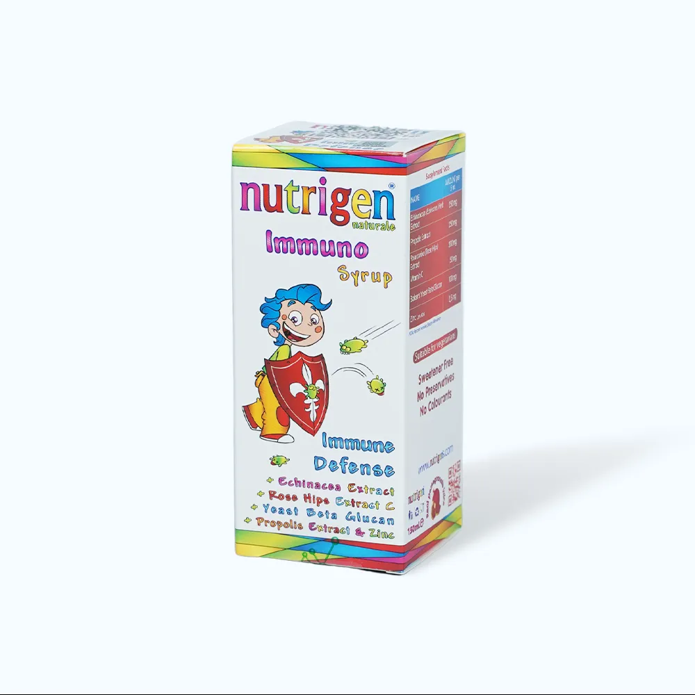 Siro Nutrigen Naturale Immuno hỗ trợ tăng đề kháng cho trẻ (Chai 150ml) 2
