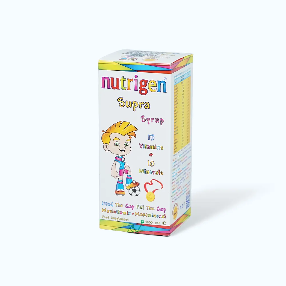 Siro Nutrigen Supra Syrup (chai 200ml) bổ sung vitamin và tăng đề kháng cho bé 2