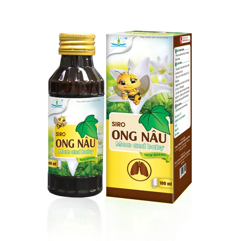 Siro Ong Nâu hỗ trợ giảm ho, bổ phổi (Chai 100ml)