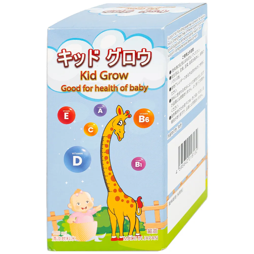 SIRO TĂNG CƯỜNG SỨC ĐỀ KHÁNG VÀ CHIỀU CAO CHO TRẺ KID GROW KENKO 100ML 6