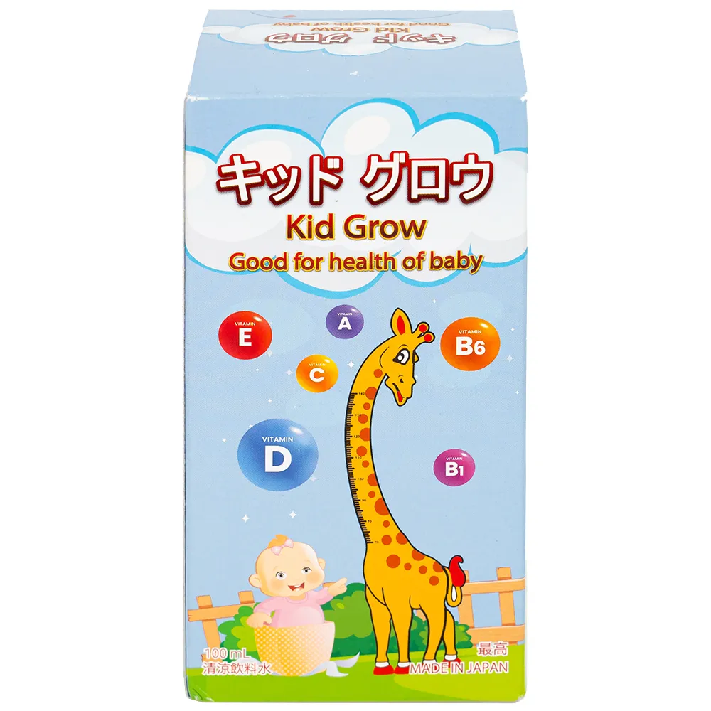 SIRO TĂNG CƯỜNG SỨC ĐỀ KHÁNG VÀ CHIỀU CAO CHO TRẺ KID GROW KENKO 100ML 7