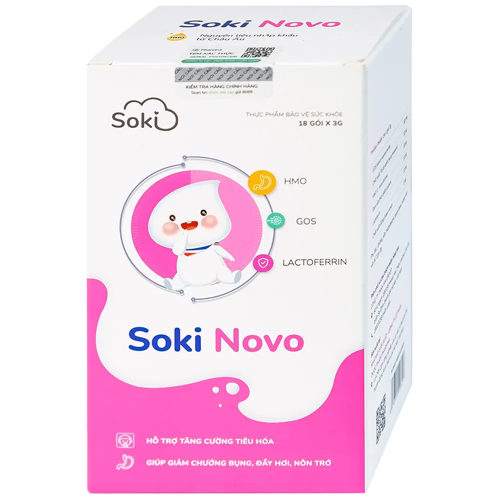 SOKI NOVO GIẢM NÔN TRỚ 18 GÓI X 3G