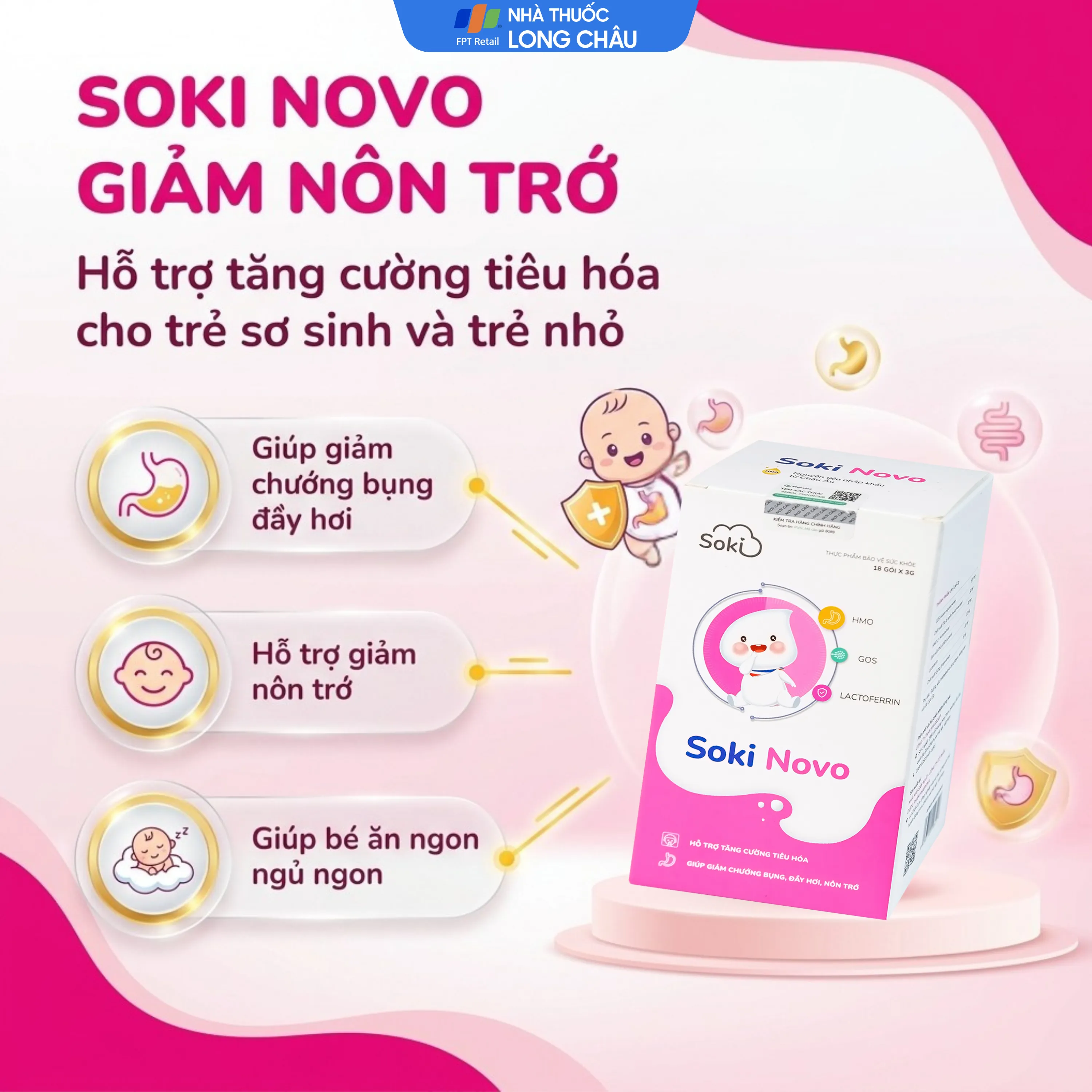 SOKI NOVO GIẢM NÔN TRỚ 18 GÓI X 3G 2
