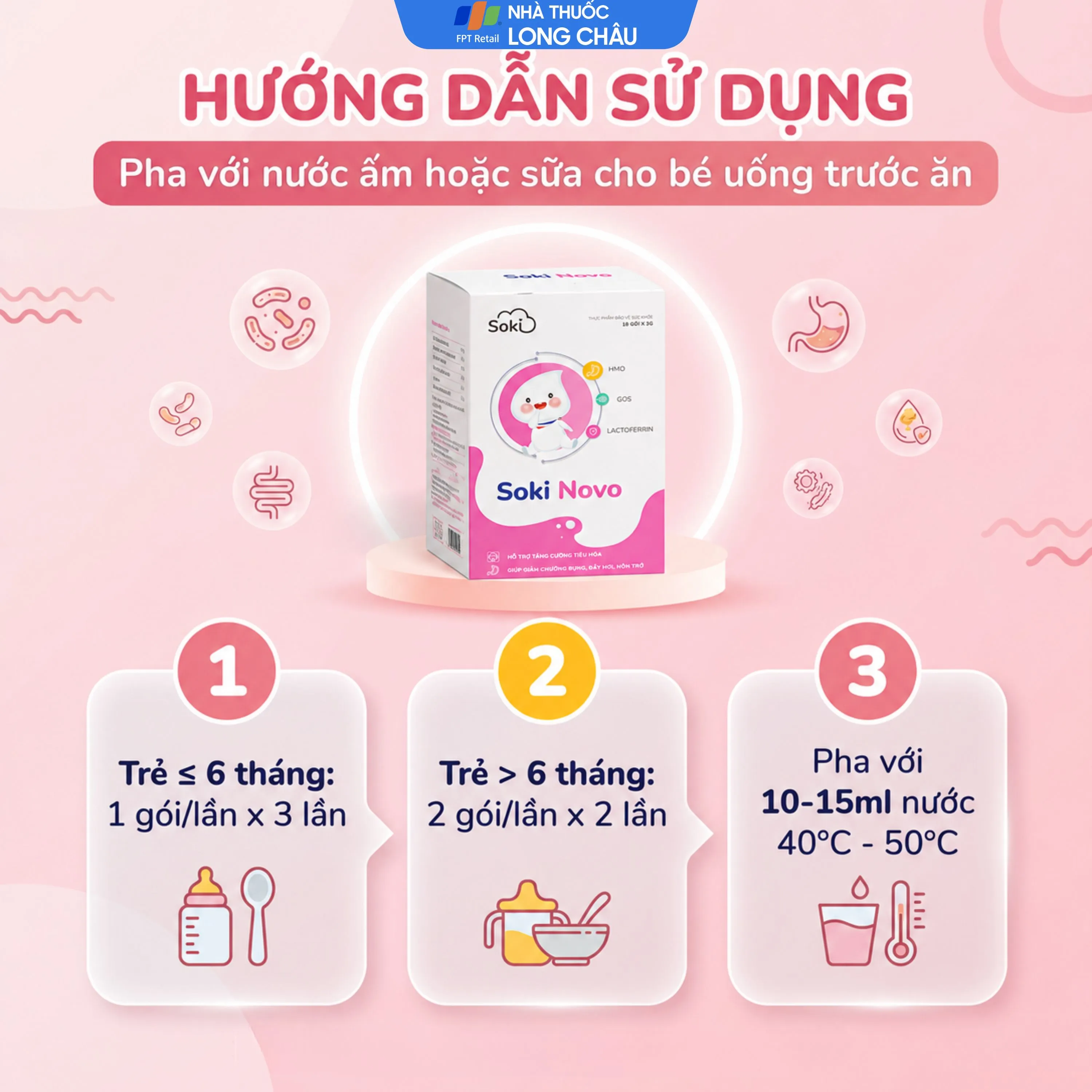 SOKI NOVO GIẢM NÔN TRỚ 18 GÓI X 3G 5