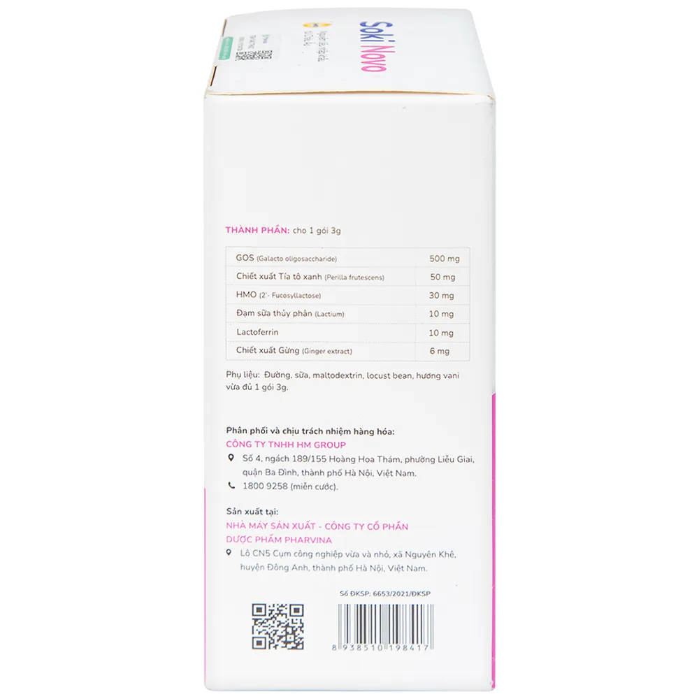 SOKI NOVO GIẢM NÔN TRỚ 18 GÓI X 3G 9