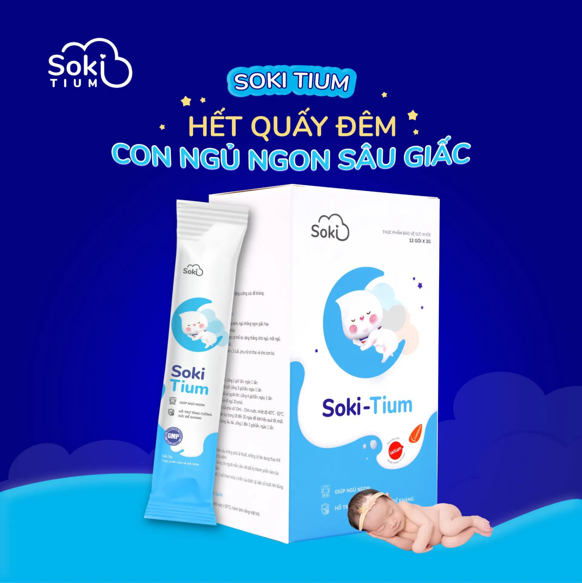 SOKI-TIUM GIÚP NGỦ NGON 12 GÓI 10