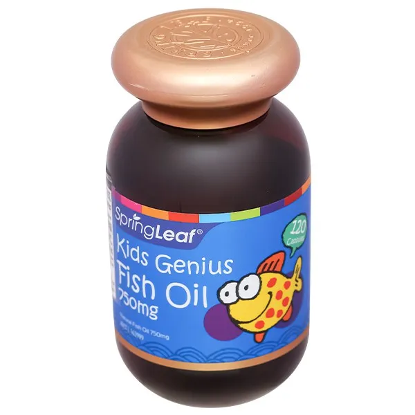 Thực phẩm bảo vệ sức khoẻ: Springleaf Kids Genius Fish Oil 750mg