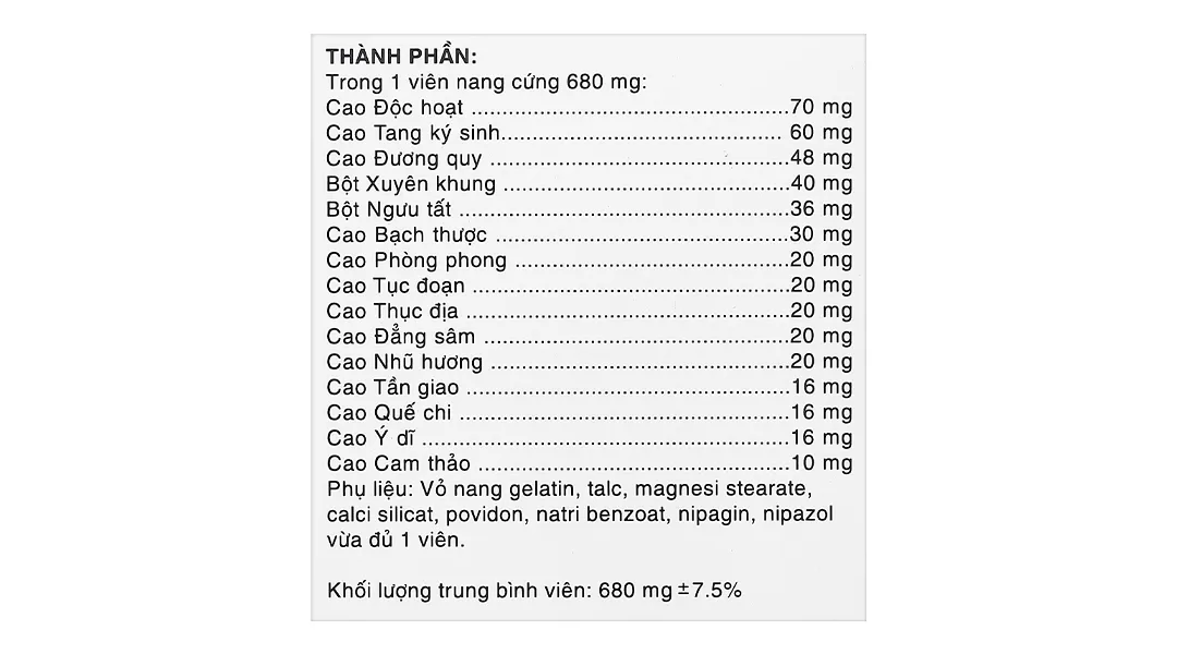 Thực phẩm bảo vệ sức khoẻ: Tê nhức chân tay Bảo Nguyên 13