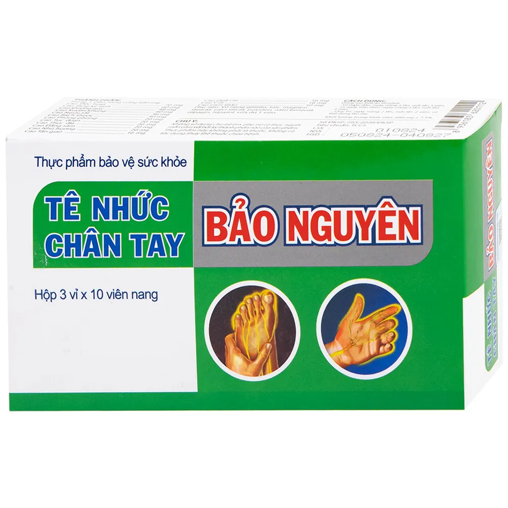 TÊ NHỨC CHÂN TAY BẢO NGUYÊN HTP 3X10