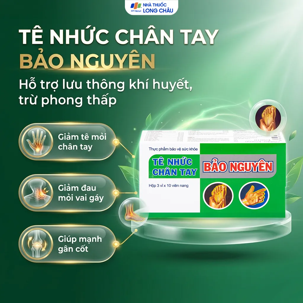 TÊ NHỨC CHÂN TAY BẢO NGUYÊN HTP 3X10 2